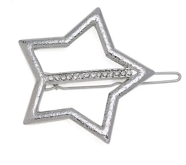 Geometric Alloy Hair Clip