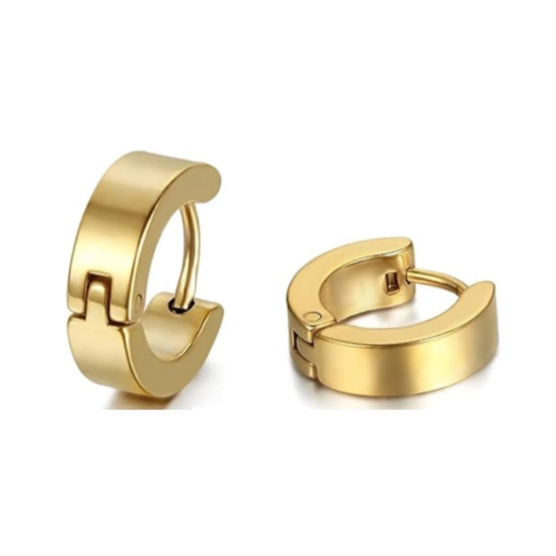 Gold Huggie Hoop Earrings