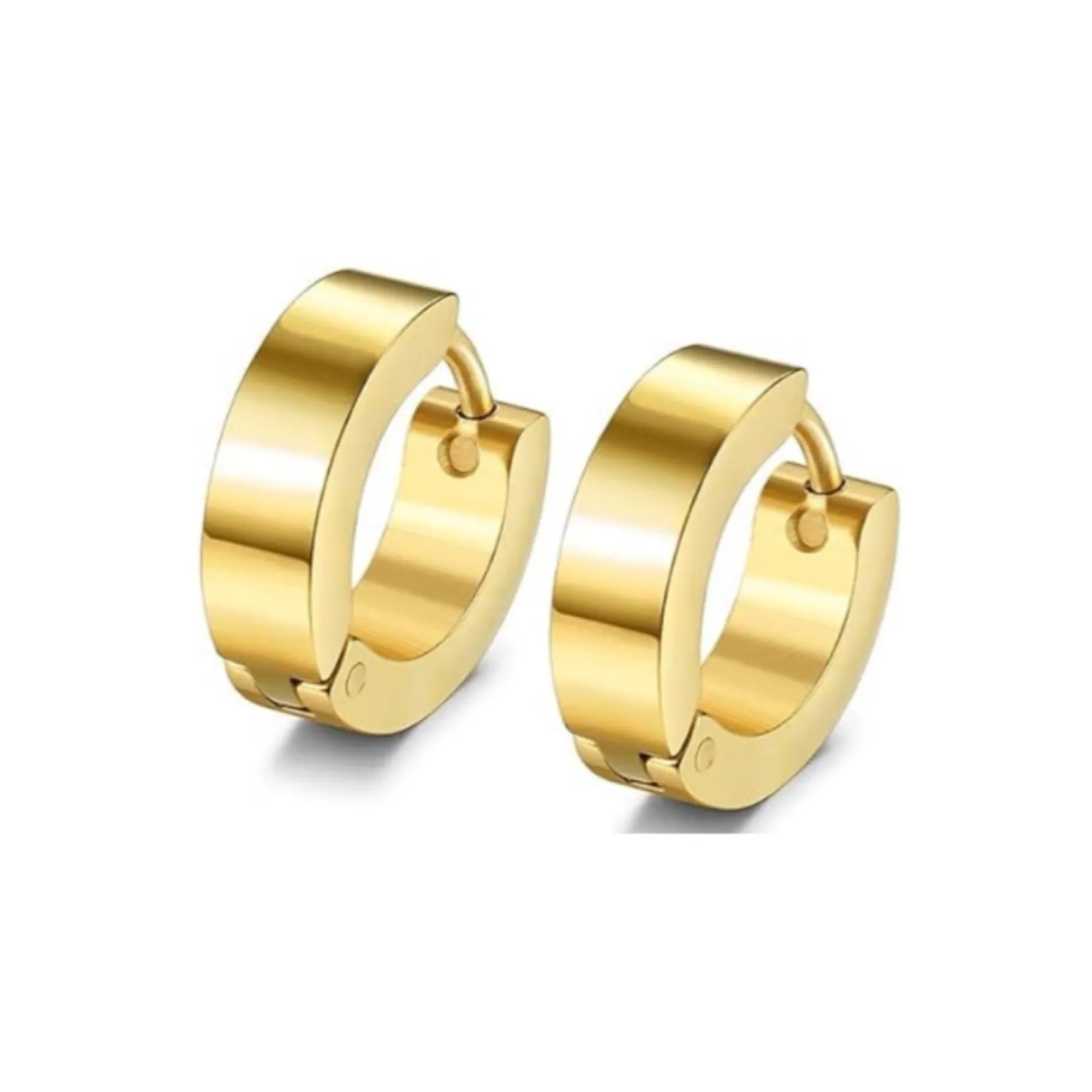 Gold Huggie Hoop Earrings