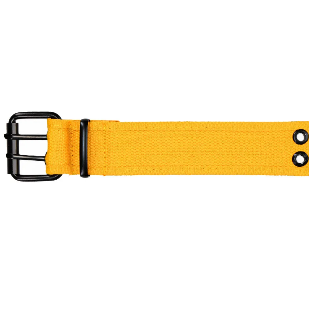 Golden Yellow Double Grommet Belt