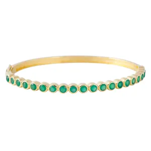 GREEN AGATE BANGLE