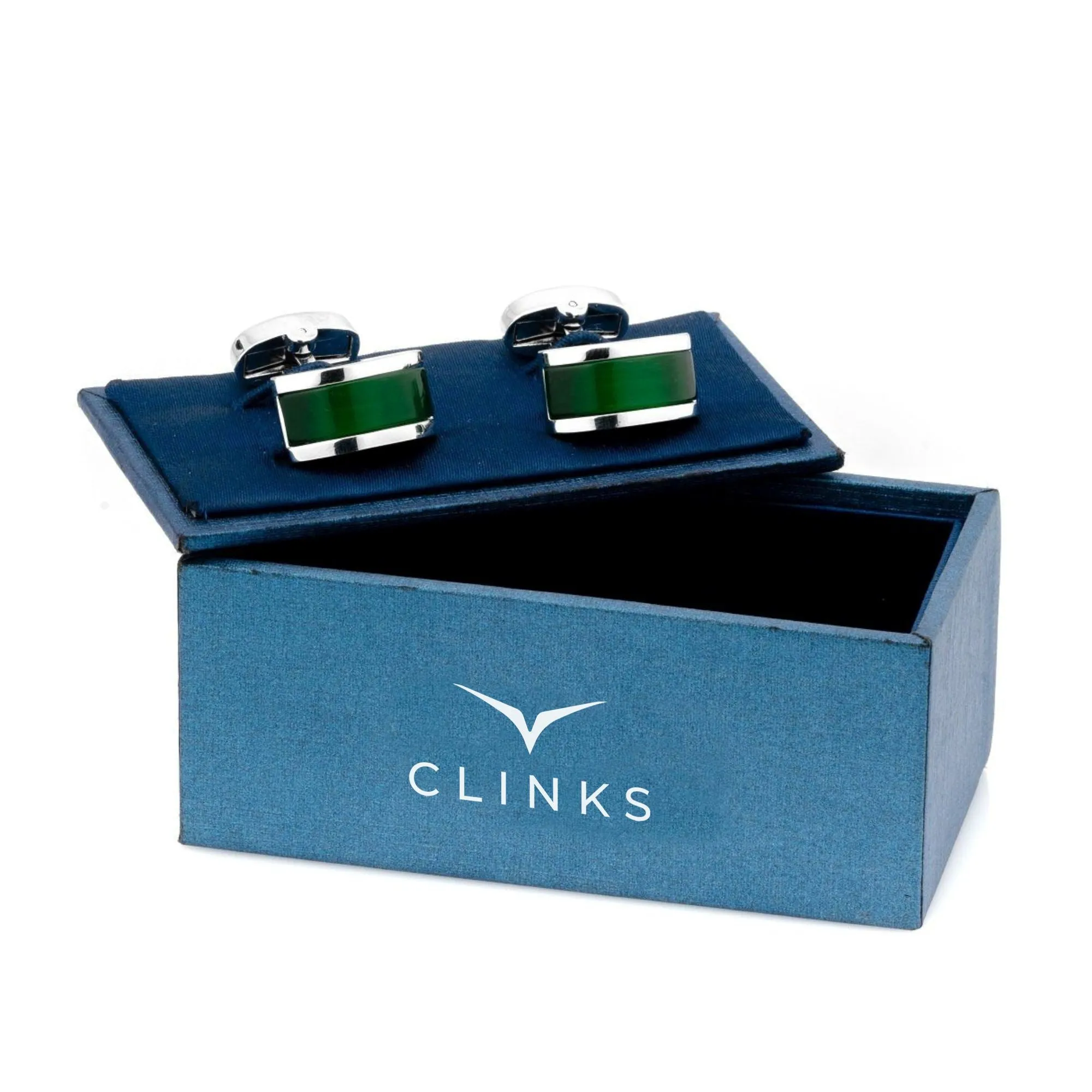 Green Cateye Cufflinks