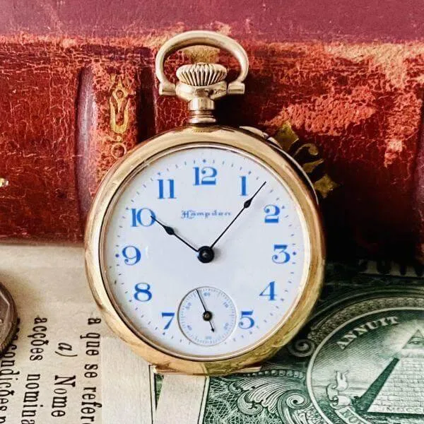 Hampden Pocket Watch Luxury 1905 3/0S Antique Vintage Rare