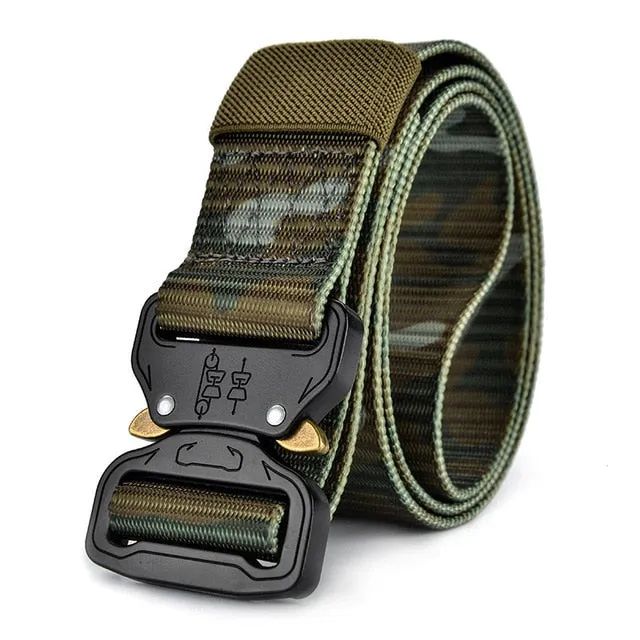 Heavy Duty Canvas Military Tactical Sport Belt