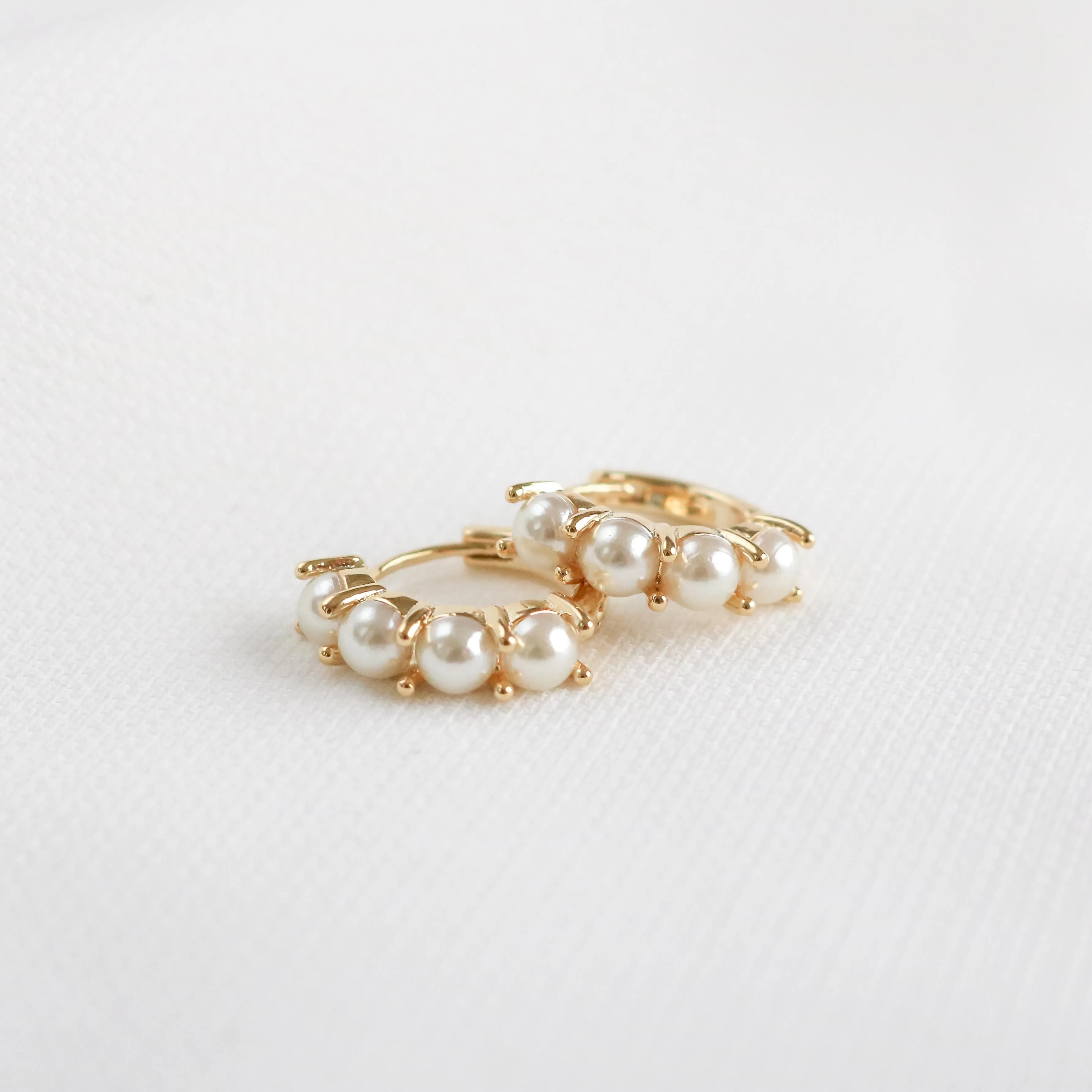 Heloise Pearl Hoop Earrings