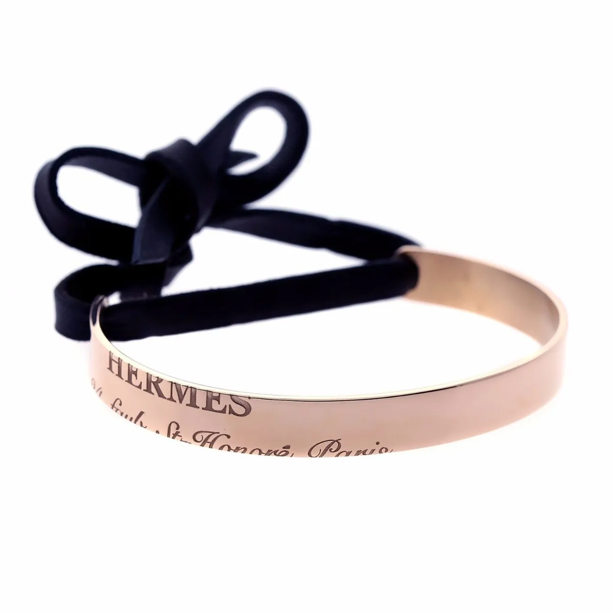 Hermes Rose Gold Bangle Bracelet