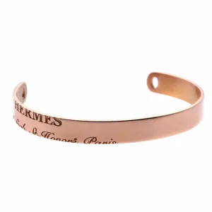 Hermes Rose Gold Bangle Bracelet