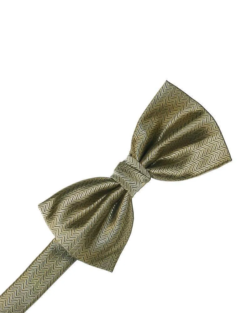 Hunter Herringbone Bow Tie