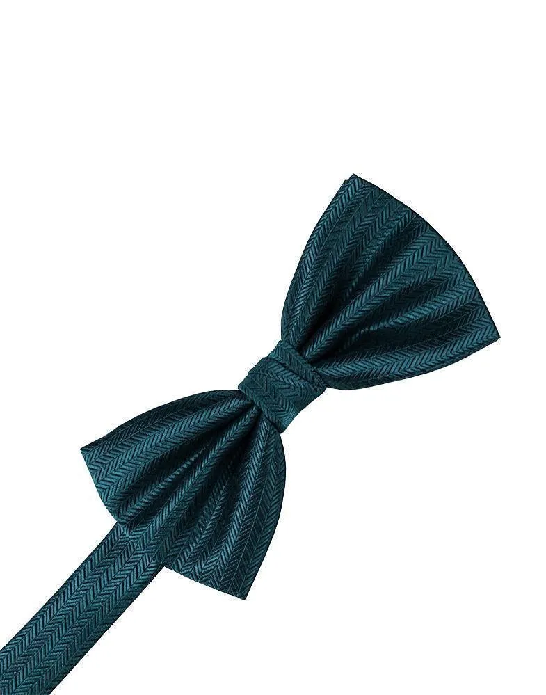 Hunter Herringbone Bow Tie