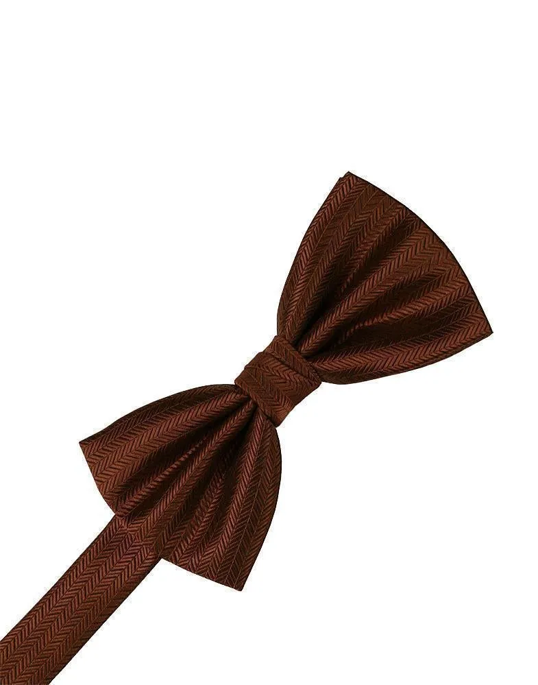 Hunter Herringbone Bow Tie