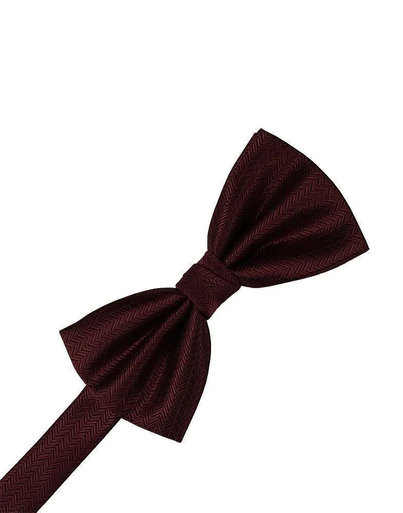 Hunter Herringbone Bow Tie