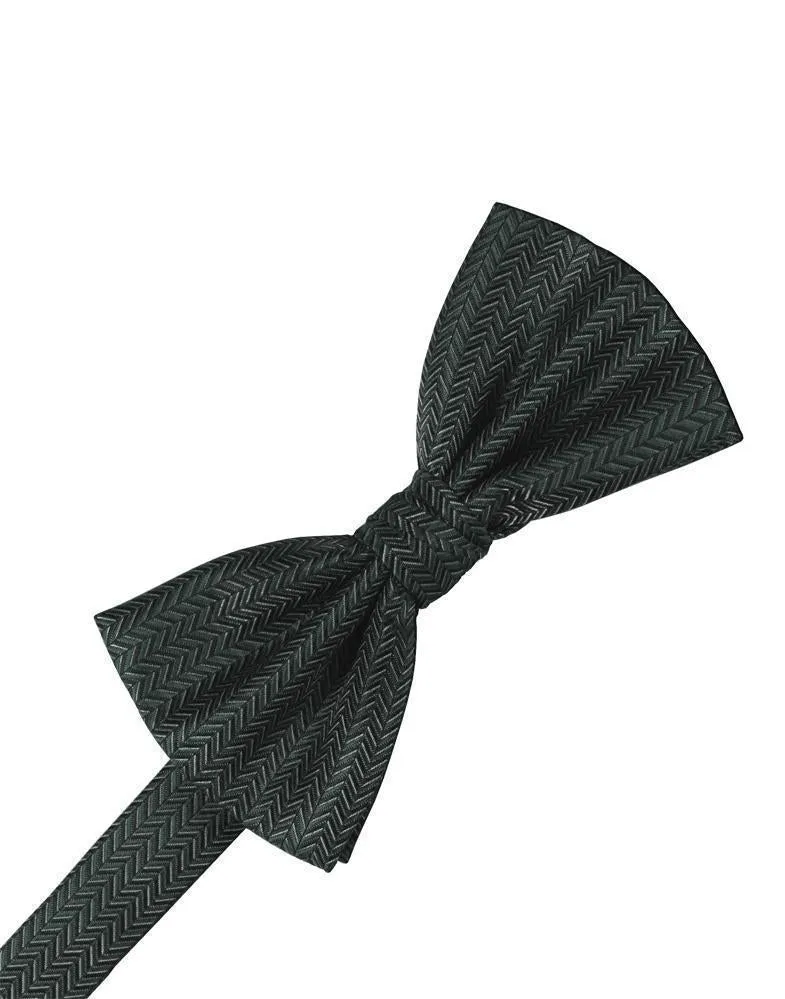 Hunter Herringbone Bow Tie