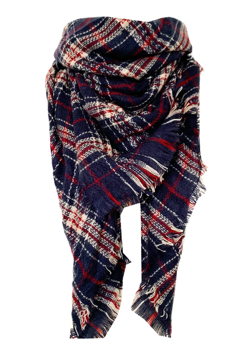 Imitation Cashmere Plaid Scarf - Cozy, Warm & Stylish