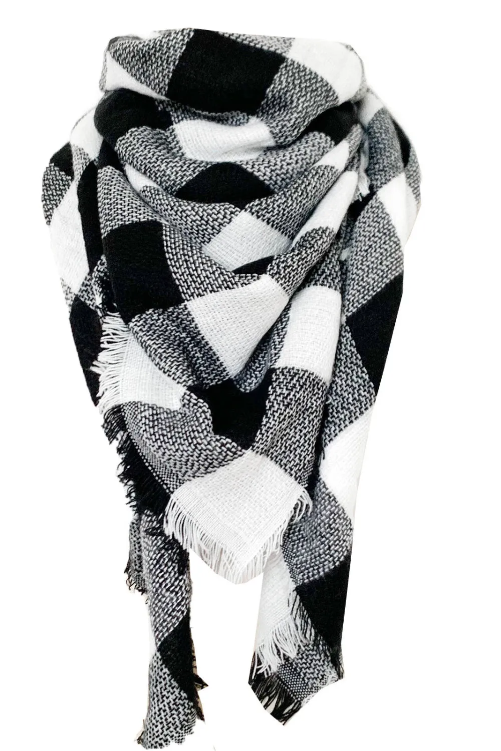 Imitation Cashmere Plaid Scarf - Cozy, Warm & Stylish