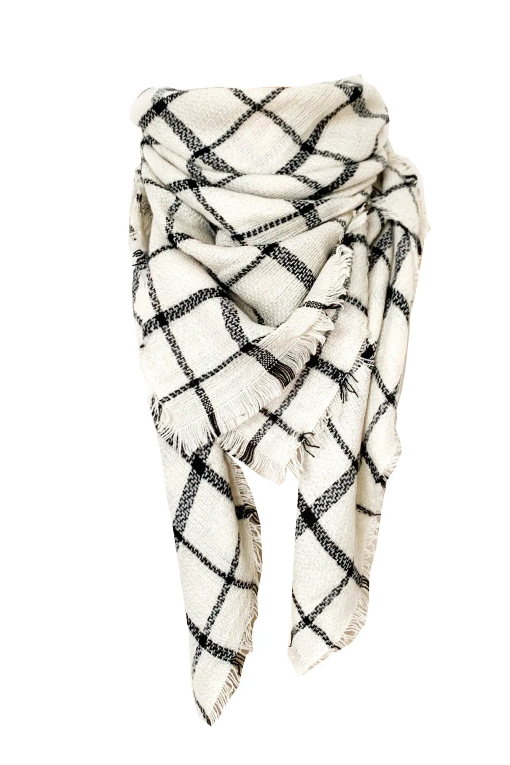 Imitation Cashmere Plaid Scarf - Cozy, Warm & Stylish