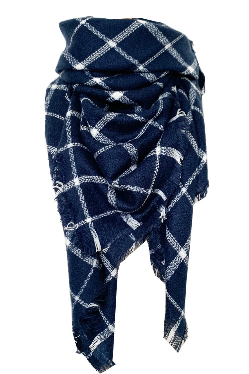 Imitation Cashmere Plaid Scarf - Cozy, Warm & Stylish