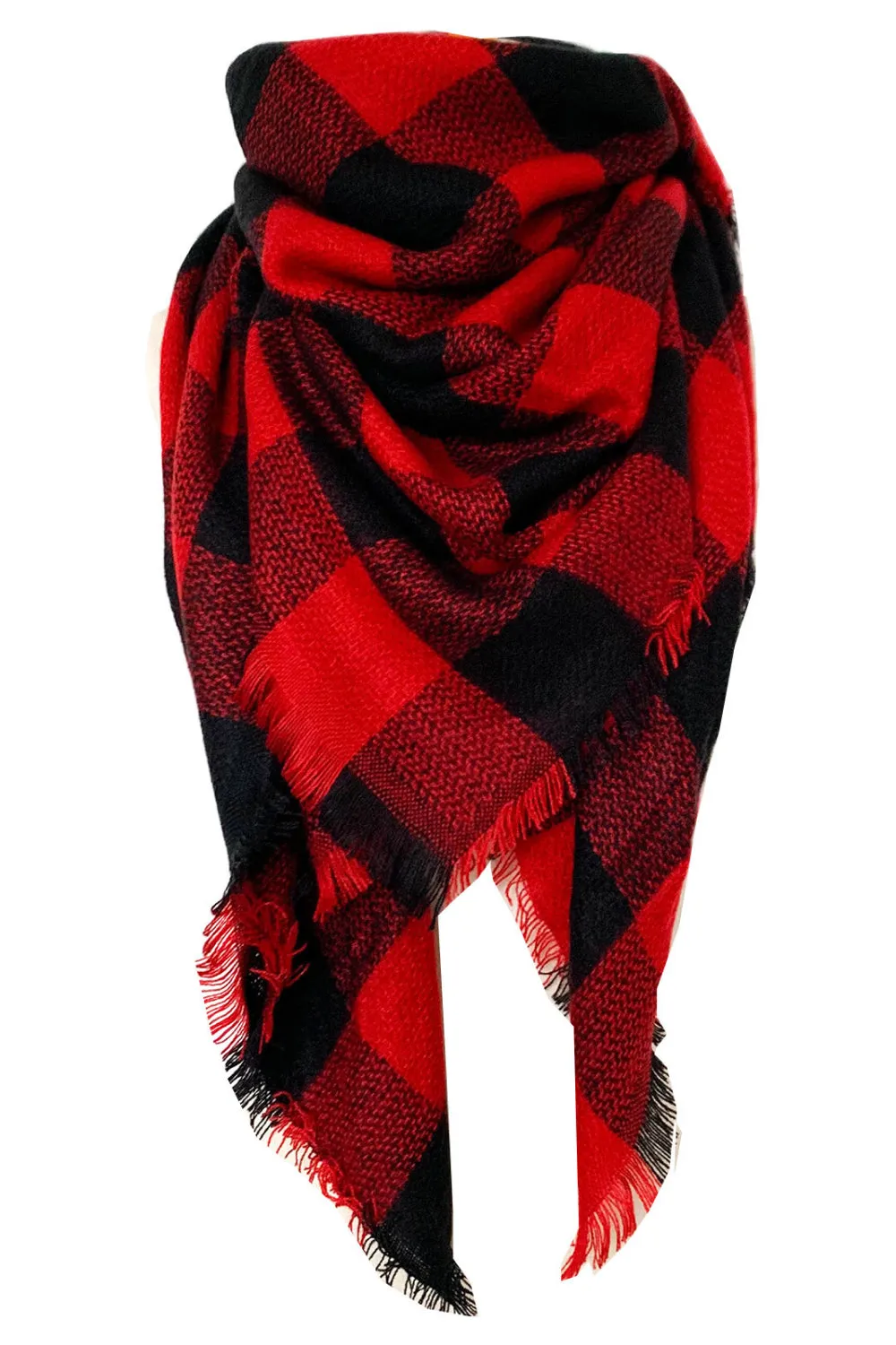 Imitation Cashmere Plaid Scarf - Cozy, Warm & Stylish