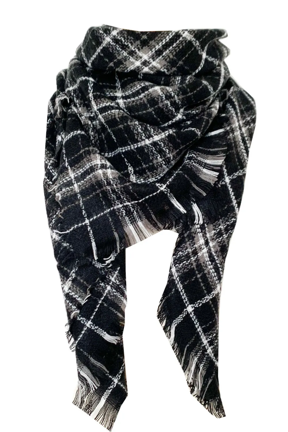 Imitation Cashmere Plaid Scarf - Cozy, Warm & Stylish