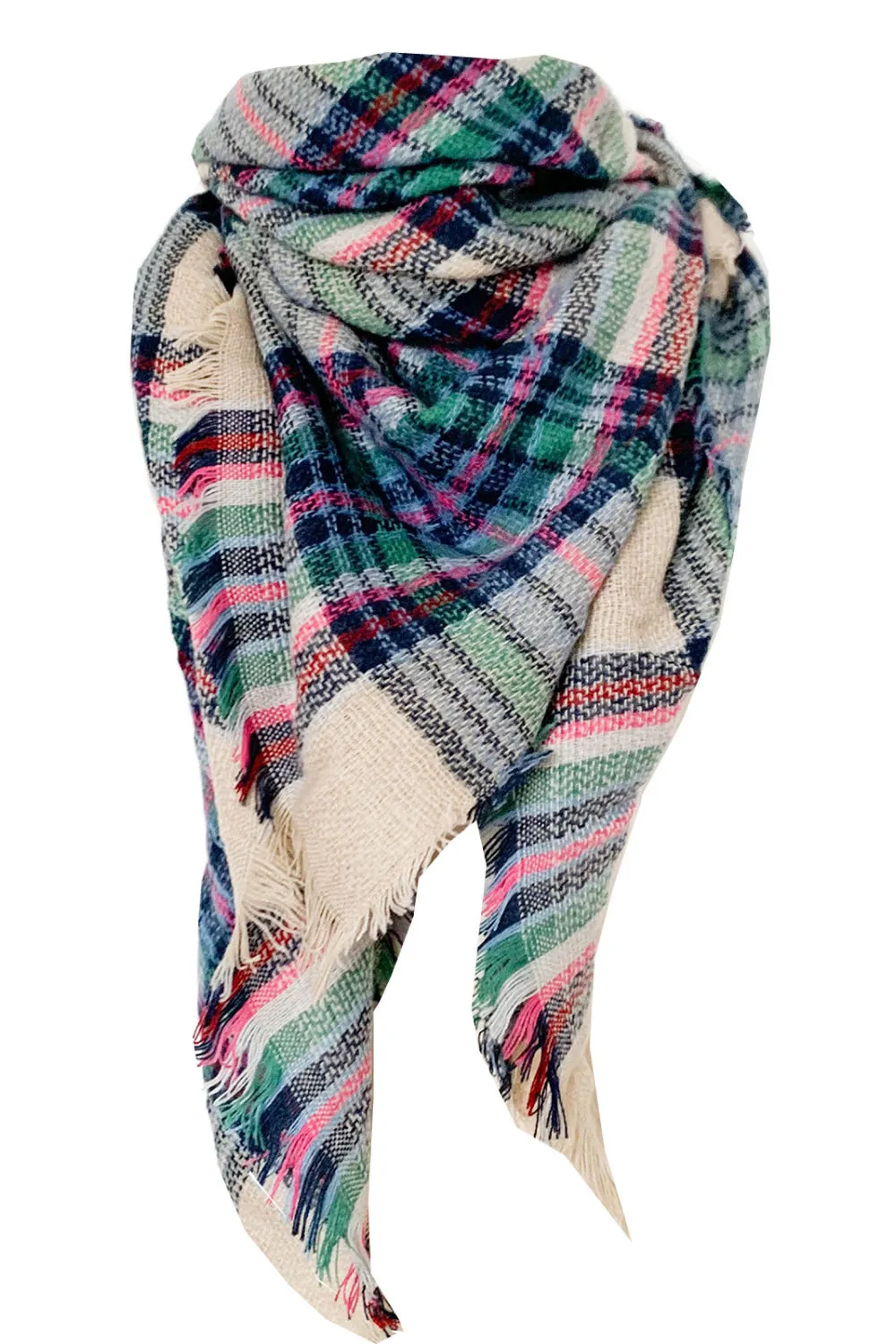 Imitation Cashmere Plaid Scarf - Cozy, Warm & Stylish