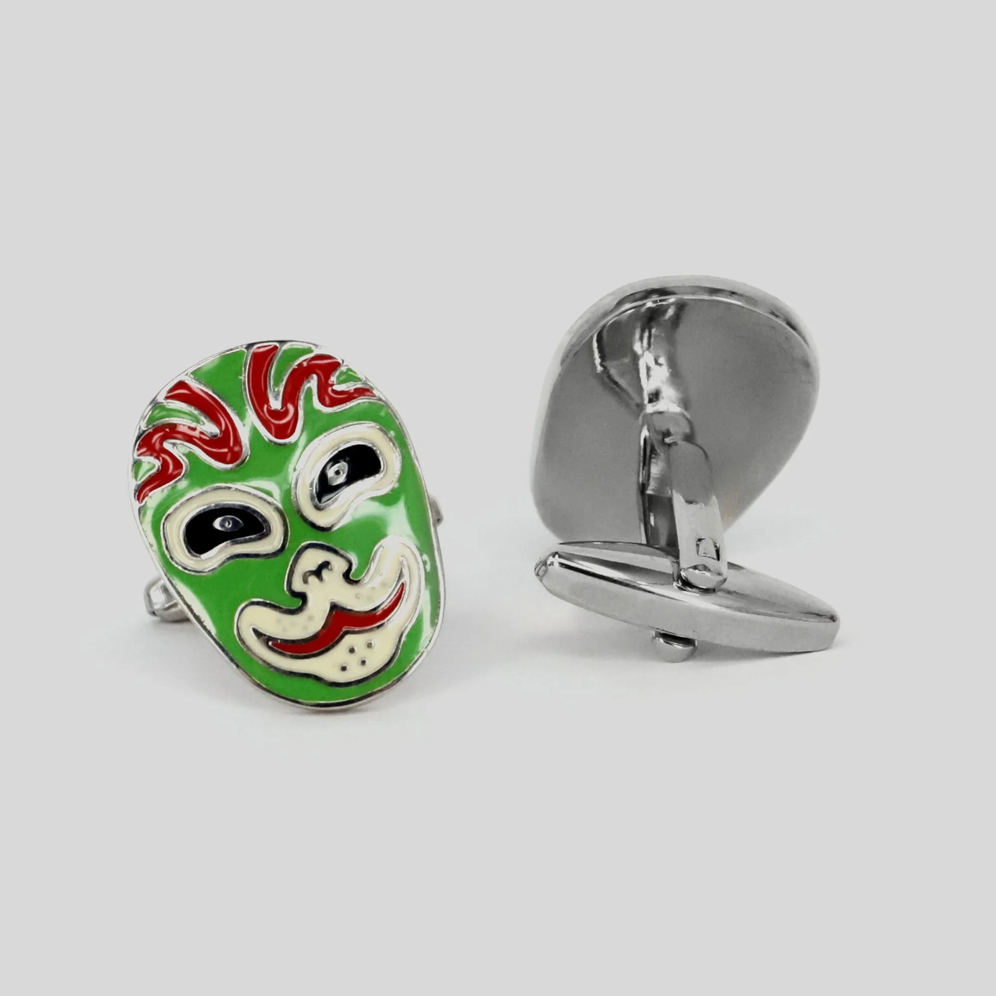 Jing Mask or Chinese Opera mask Cufflinks (Online Exclusive)