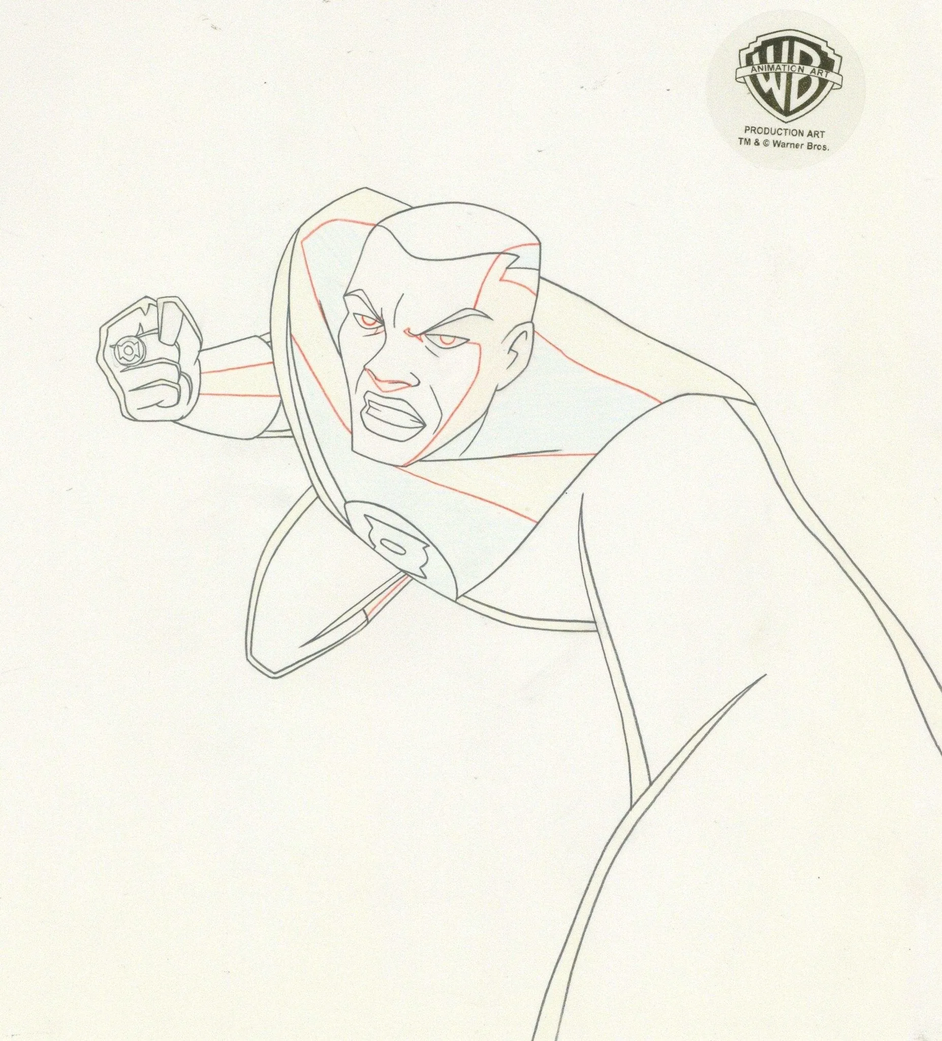 Justice League Original Production Drawing: Green Lantern