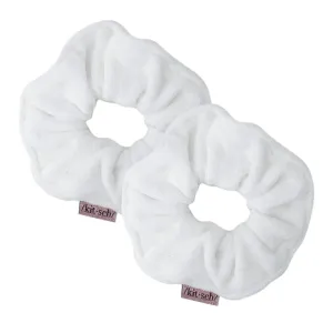 Kitsch - Microfiber Towel Scrunchies in White