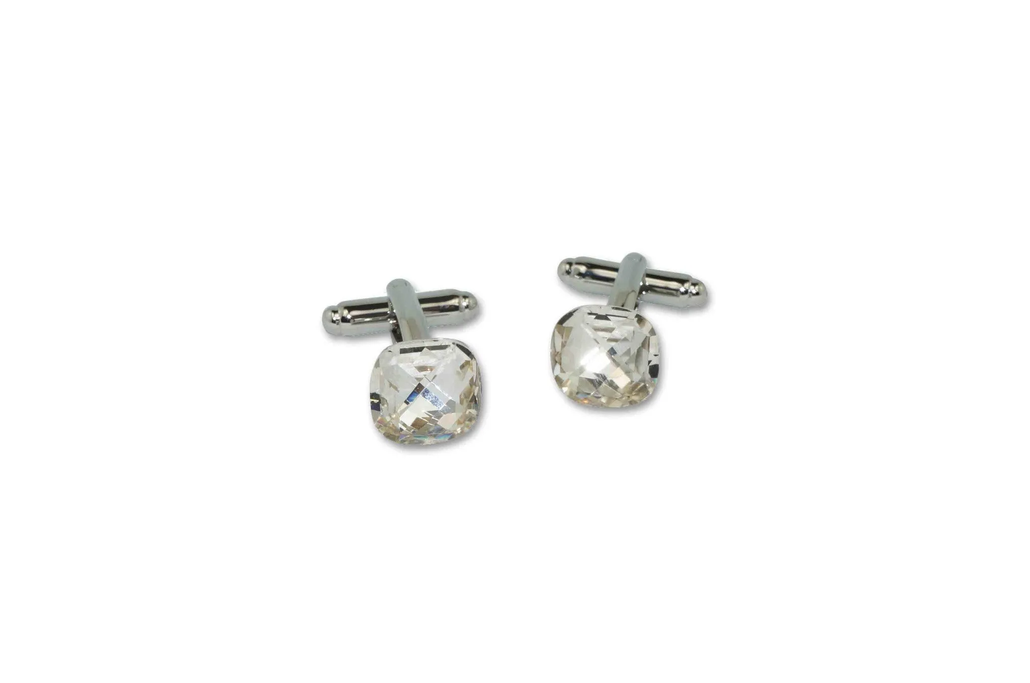 Large Crystal Cufflinks