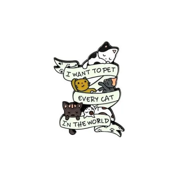 Life is Better with Cats Enamel Pins