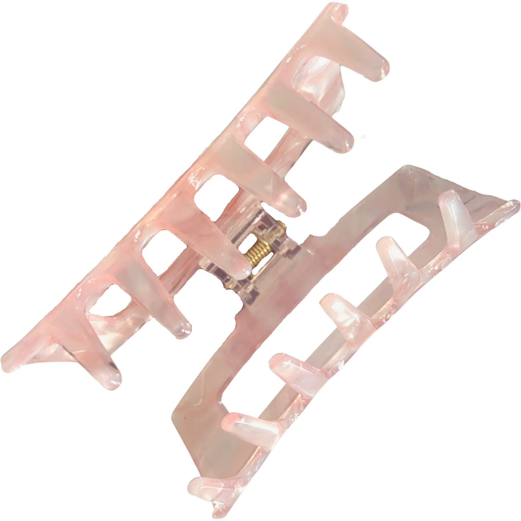 Light Pink Opal Claw Clip - Medium