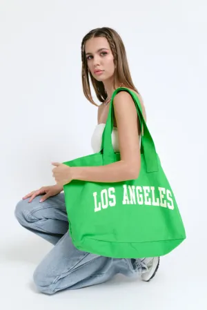 Los Angeles Everyday Tote Bag in Green