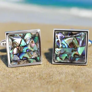 MarZthomson Abalone Mosaic Cufflinks (Online Exclusive)