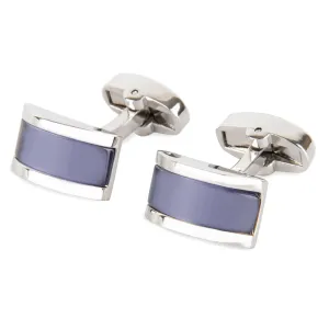 Mauve Cateye Cufflinks