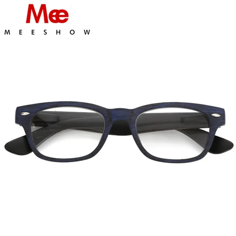 Meeshow Men's Full Rim Square Polycarbonate Reading Glasses 1512