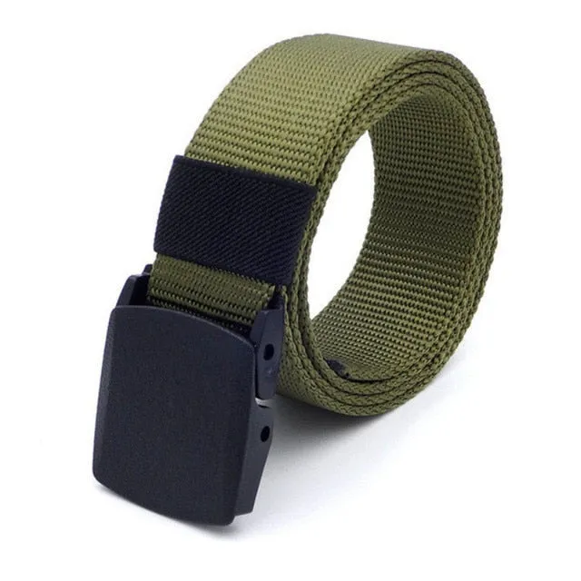 Men's Outdoor Army Military Style Tactical Nylon Belt