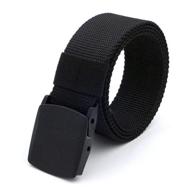 Men's Outdoor Army Military Style Tactical Nylon Belt