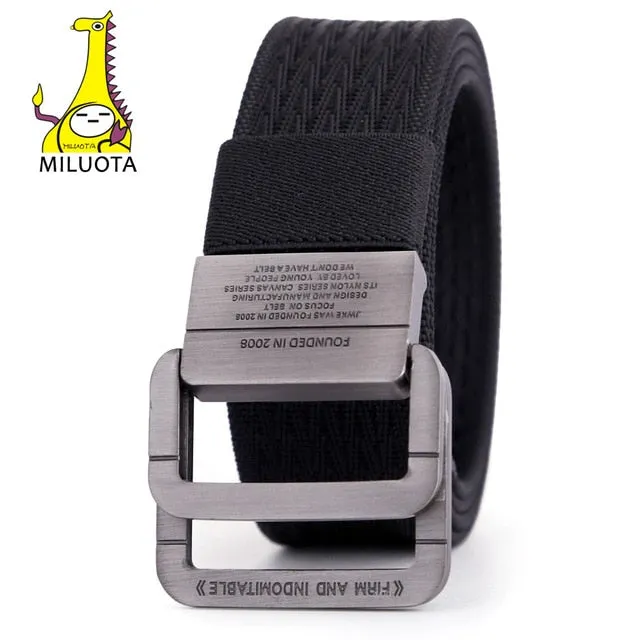 Military Equipment Tactical Mans Double Ring Buckle Thicken Belts