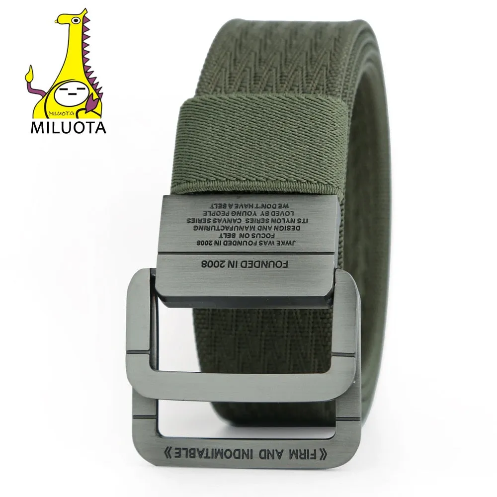 Military Equipment Tactical Mans Double Ring Buckle Thicken Belts