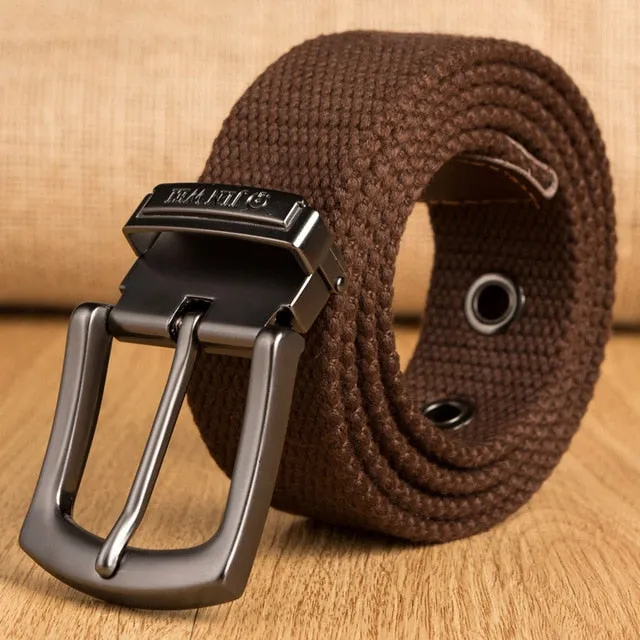 Military Tactical High Quality Canvas Detachable Buckle Strap Men Belt