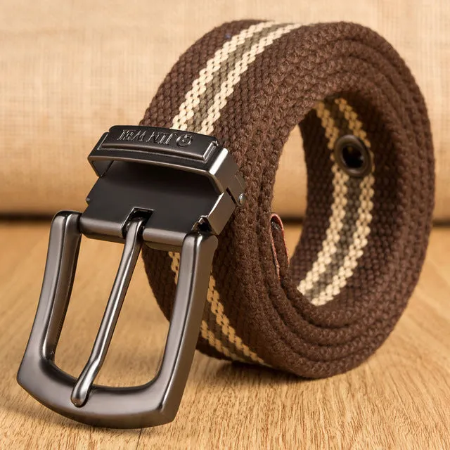 Military Tactical High Quality Canvas Detachable Buckle Strap Men Belt