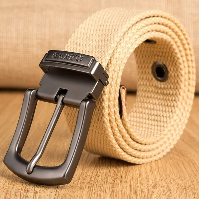 Military Tactical High Quality Canvas Detachable Buckle Strap Men Belt