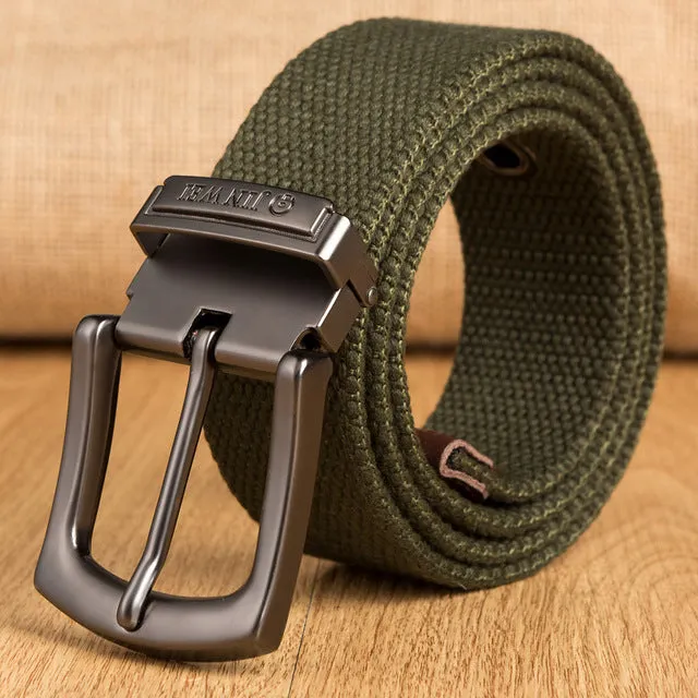 Military Tactical High Quality Canvas Detachable Buckle Strap Men Belt