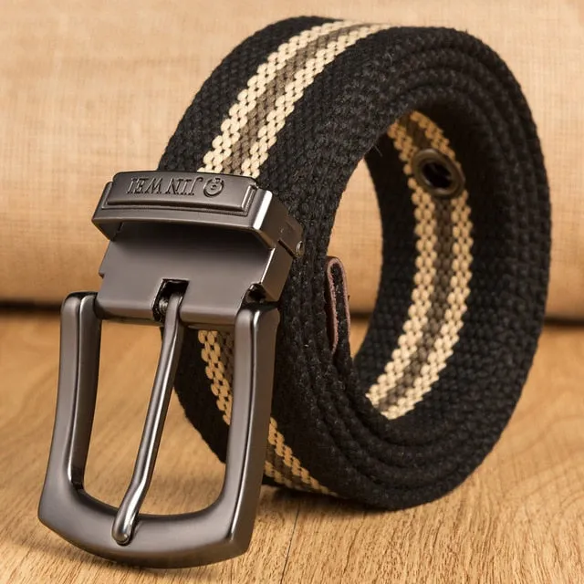 Military Tactical High Quality Canvas Detachable Buckle Strap Men Belt