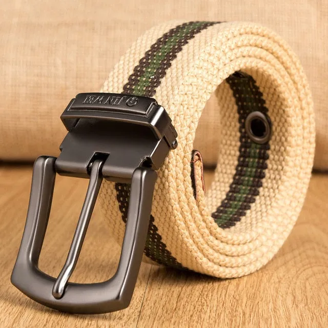 Military Tactical High Quality Canvas Detachable Buckle Strap Men Belt