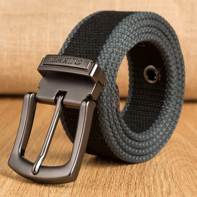 Military Tactical High Quality Canvas Detachable Buckle Strap Men Belt