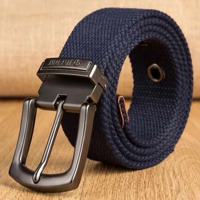 Military Tactical High Quality Canvas Detachable Buckle Strap Men Belt