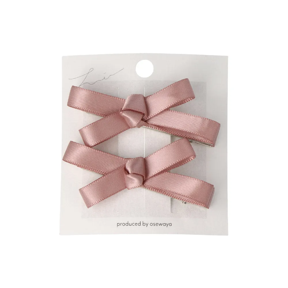 Mini Hair Bow Clip Set