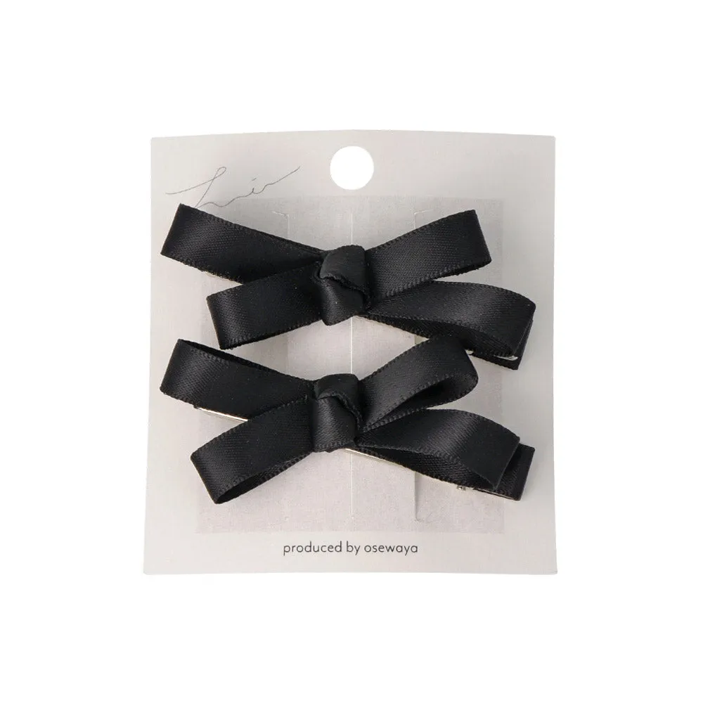 Mini Hair Bow Clip Set