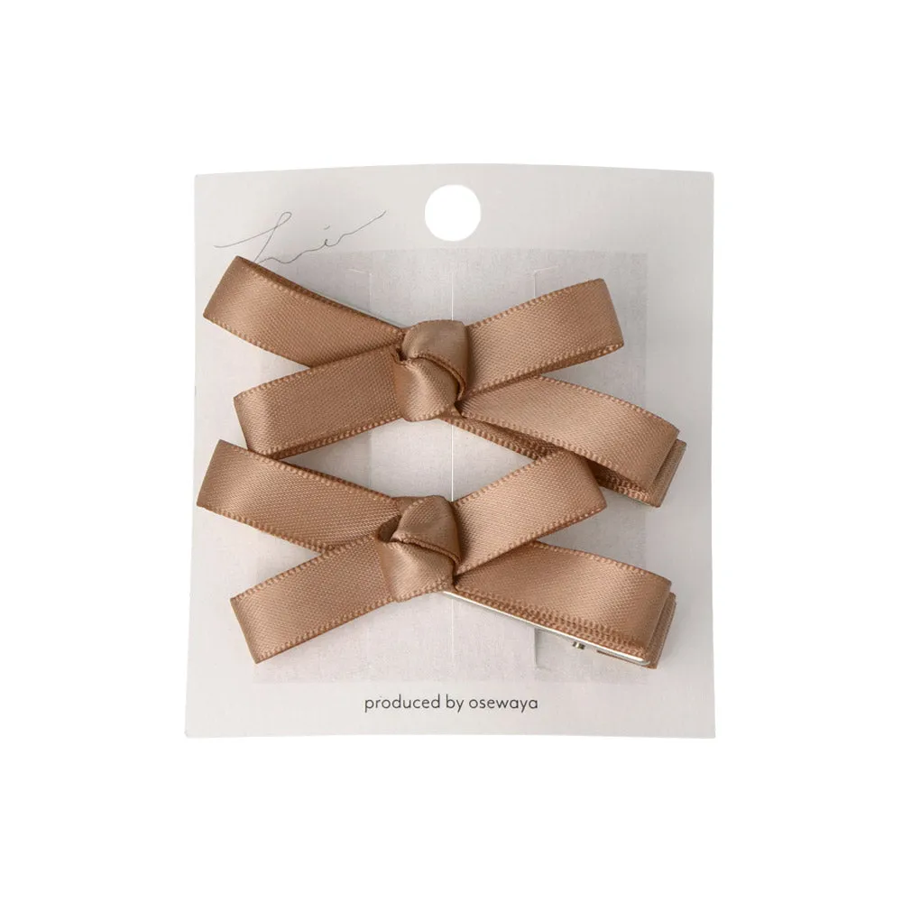 Mini Hair Bow Clip Set