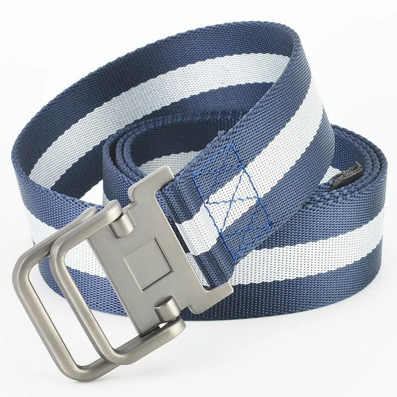 MROYALE™ Canvas Double Buckle Tactical Belt | Adjustable Survival Army Rigger Waistband