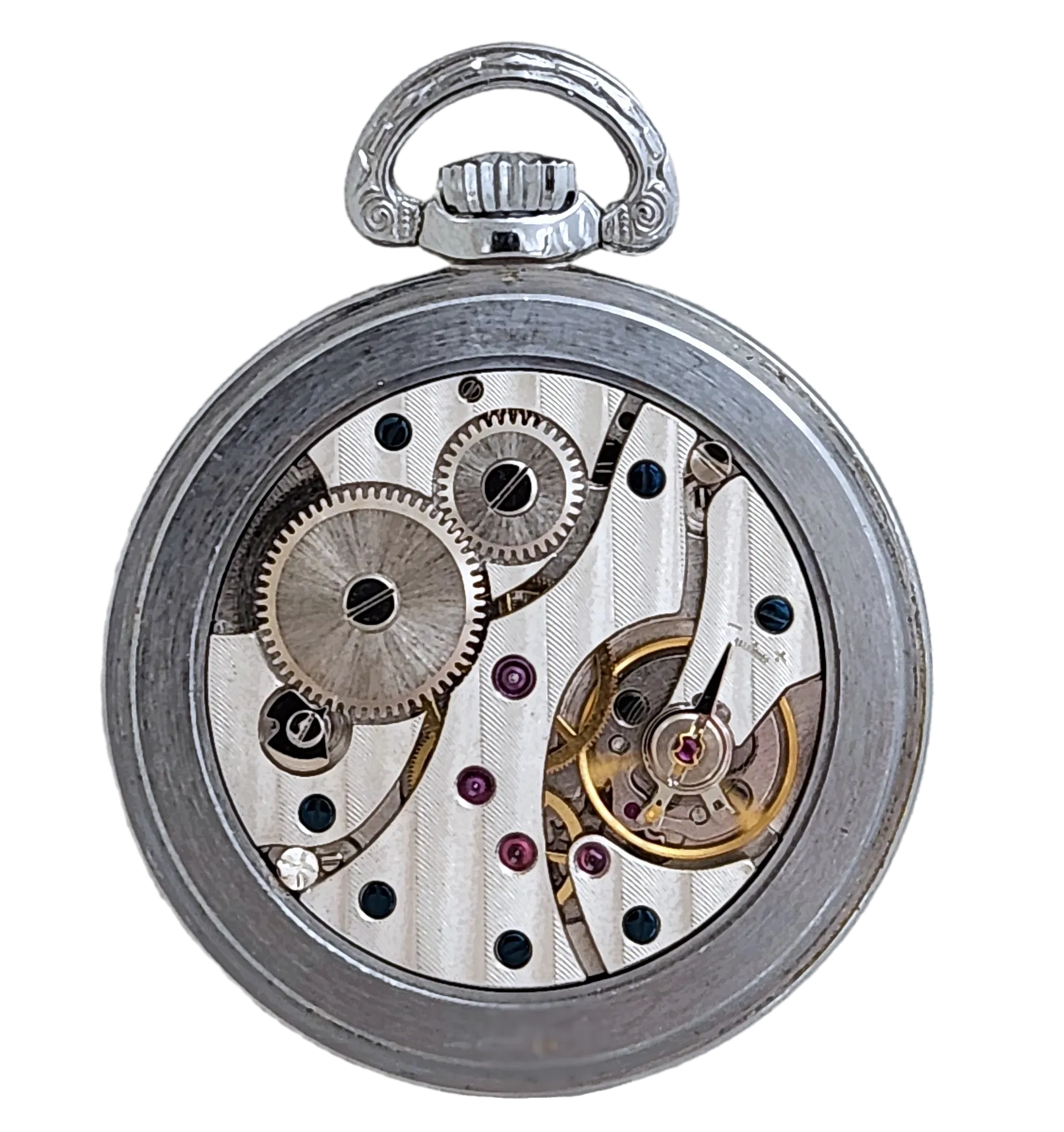 National Pocket Watch, Mechanical 17 Jewel Movement, Large Arabic Numerals - Limited Edition